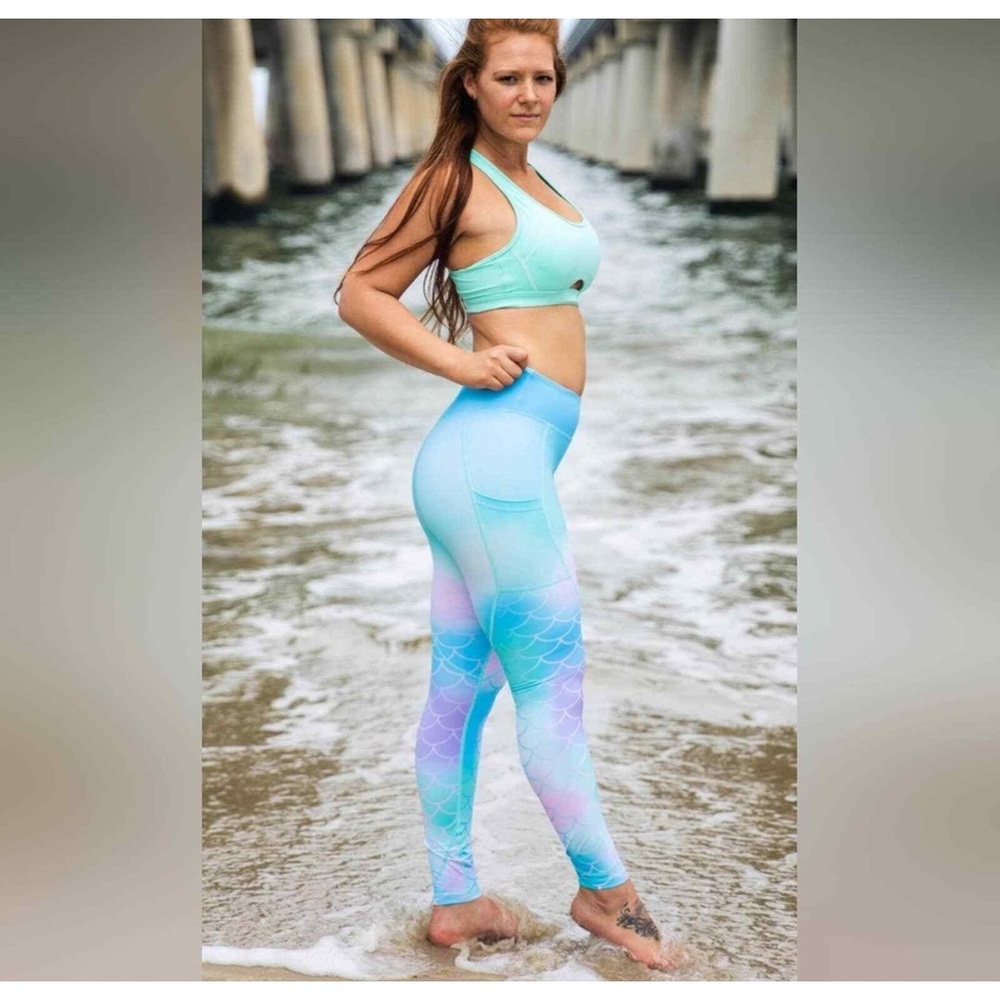 Curves N Combatboots Mermaid Leggings - Size - Medium